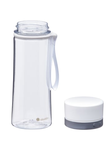 aladdin Aveo Wasserflasche, Clear & White, 0.35 L