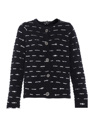 faina Damen Strickjacke Mit Pailletten in SCHWARZ