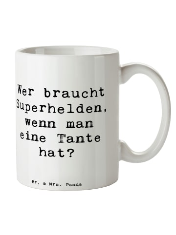 Mr. & Mrs. Panda Tasse Lieblings-Tante mit Spruch in Weiß