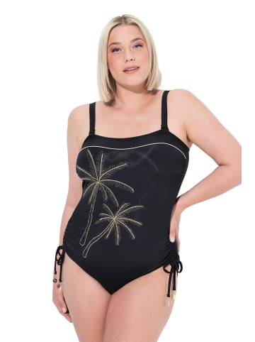 Ulla Popken Badeanzug in schwarz