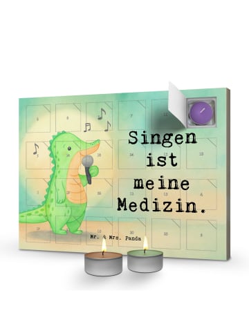 Mr. & Mrs. Panda Duftkerzen Adventskalender Krokodil Singen Desi... in Weiß