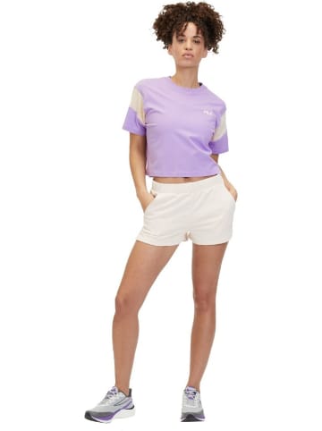 Fila Shirt "Temi Blocked Cropped Tee" in Lila