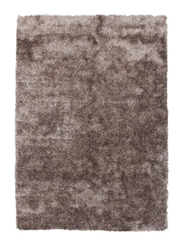 Kayoom Hochflor Teppich Diamond 725 in taupe - rechteckig