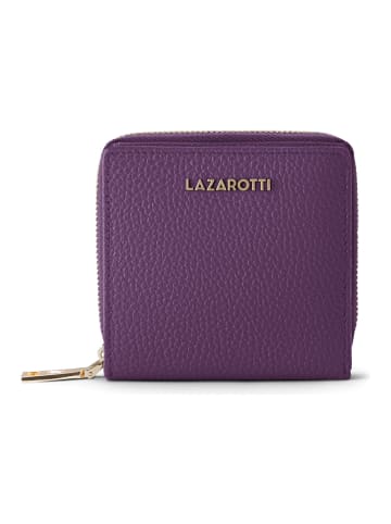 Lazarotti Bologna Leather Medium Zip-Around Geldbörse Leder 10 cm purple