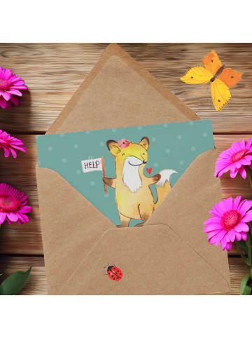 Mr. & Mrs. Panda Einladungskarte Sozialarbeiterin Stärketage mit... in Meeresbrise