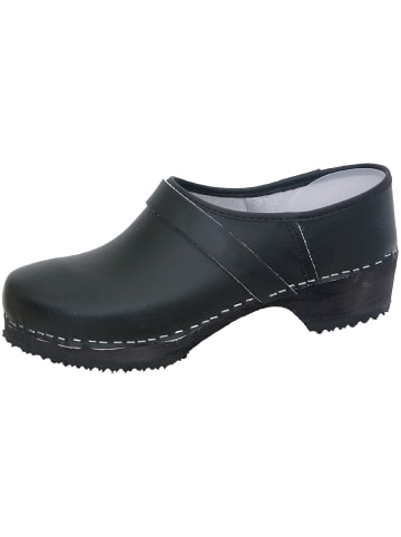 SALIHA Clogs ® Wolfgang geschlossen in schwarz in schwarz