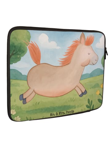 Mr. & Mrs. Panda Notebook Tasche Pferd Springen Design ohne Spruch in Weiß