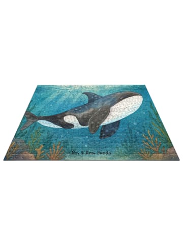 Mr. & Mrs. Panda Puzzle Orca Design ohne Spruch in Weiß
