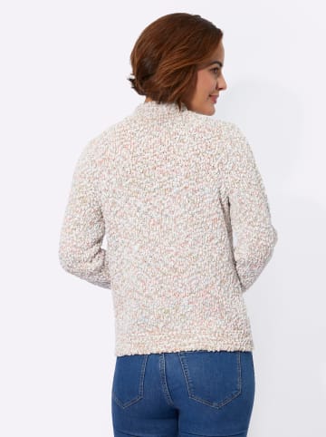 WITT WEIDEN Pullover in flamingo-ecru-gemustert