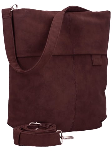 Zwei Handtasche Mademoiselle M12 in Nubuk-Bordeaux