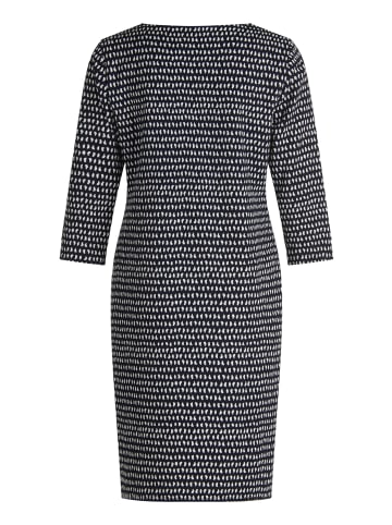 CARTOON Casual-Kleid mit Muster in Dunkelblau/Weiß
