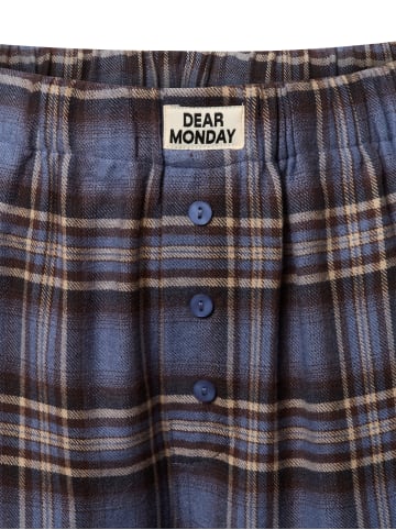 Marie Lund Hose in blau braun - 0001