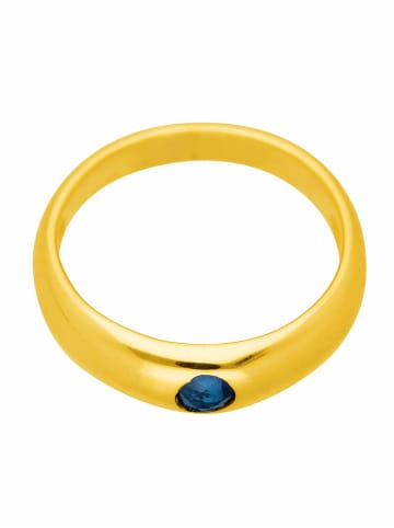 Adeliás 333 Gold Anhänger Taufring mit Safir Ø 11,2 mm in blau