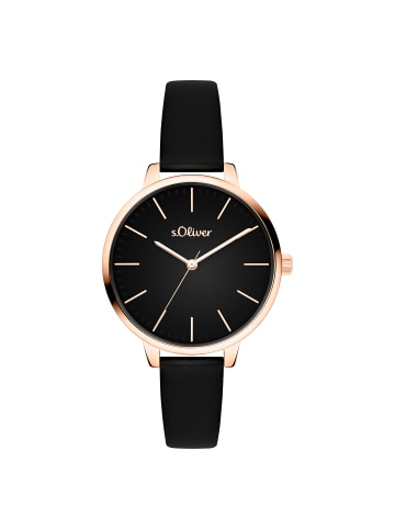 s.Oliver Quarzuhr SO-4570-LQ in Rotgold