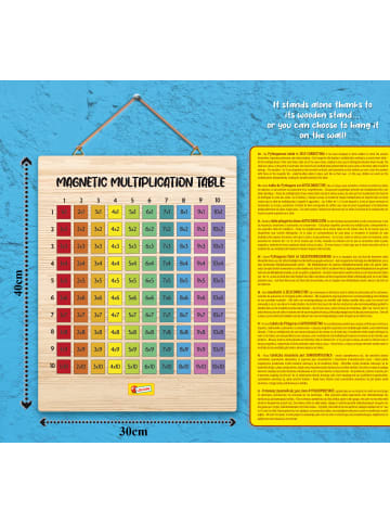 LISCIANI Magnetische Multiplikations Tafel in mehrfarbig