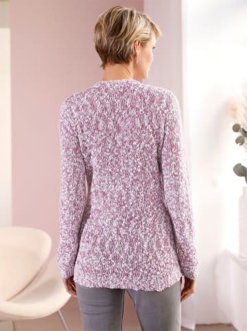 Sieh an! Rundhalspullover in violett
