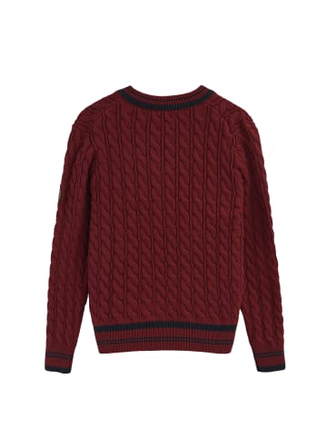 Polo Club Pullover in Granat