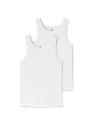 UNCOVER BY SCHIESSER Unterhemd 2er Pack in Weiß