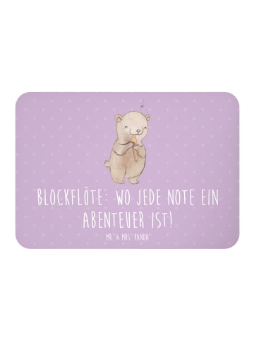 Mr. & Mrs. Panda Magnet Abenteuer Blockflöte mit Spruch in Lavendeltraum