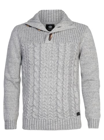 Petrol Industries Pullover mit Zopfmuster Lockport in Grau