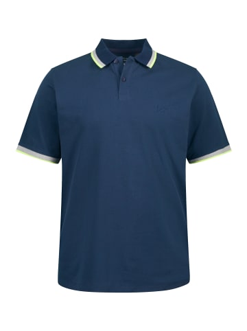 JP1880 Poloshirt in mattes nachtblau