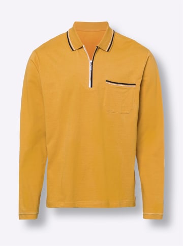 Sieh an! Poloshirt in ocker