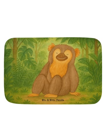 Mr. & Mrs. Panda Badteppich Affe Design ohne Spruch in Weiß