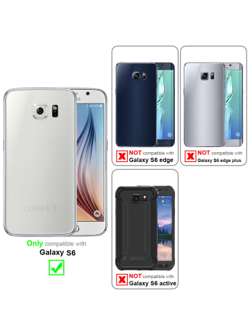 cadorabo Handykette für Samsung Galaxy S6 Hülle in CREME BEIGE