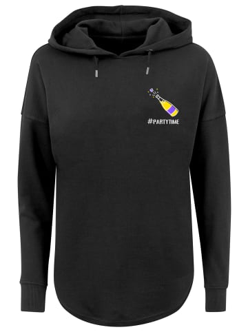 F4NT4STIC Oversized Hoodie Silvester Party #partytime in schwarz