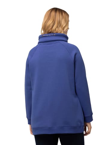 Ulla Popken Sweatshirt in blau lila