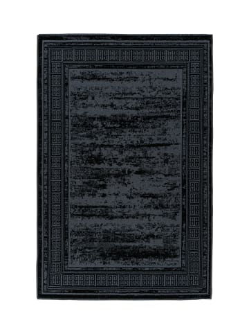 Kayoom Kurzflor Teppich Kalea 325 in schwarz - rechteckig