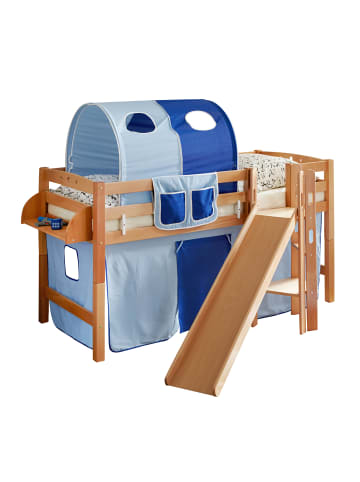 TICAA Hochbett mit Rutsche Tino in Natur