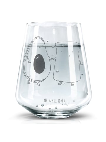 Mr. & Mrs. Panda Trinkglas Avocado Toast ohne Spruch in Transparent
