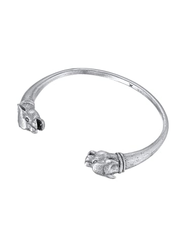 KUZZOI Armband 925 Sterling Silber Tiger in Silber