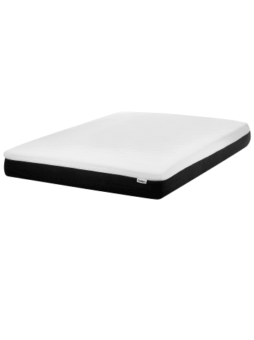 Beliani Matratze TREASURE in Weiß/Schwarz - (W) 140 x (H) 25 x (L) 200 cm