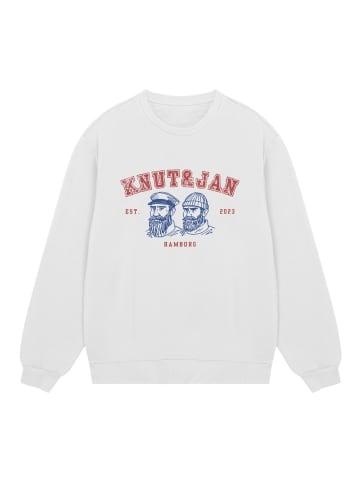 F4NT4STIC Sweatshirt Knut & Jan Hamburg Vintage Seemänner in off-white