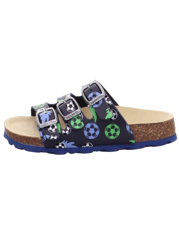 superfit Tieffußbett Pantolette FUSSBETTPANTOFFEL in Blau/Grün