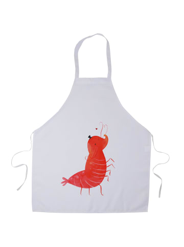 Mr. & Mrs. Panda Küchenschürze Garnele Franzose ohne Spruch in Weiß
