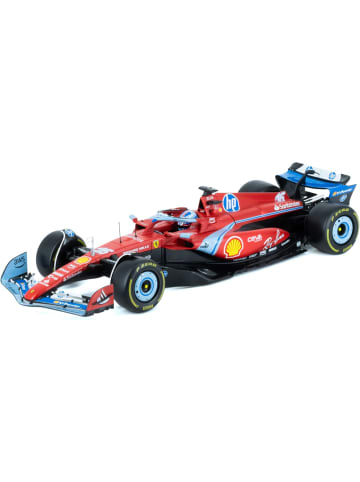 Bburago Modellauto - Ferrari SF-24 Miami Leclerc #16 Maßstab 1:18 in rot