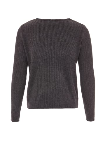 LEOMIA Damen Strickjacke in Grau