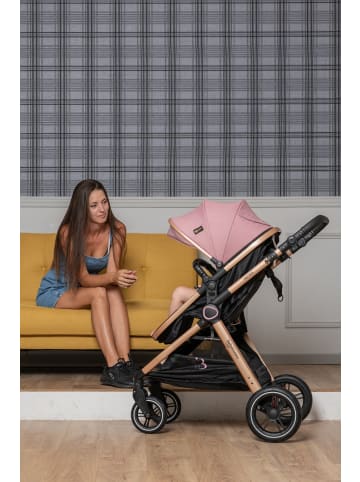 BeBelissimo 2 en 1 Kinderwagen - Wickeltasche - Nicea in Gold