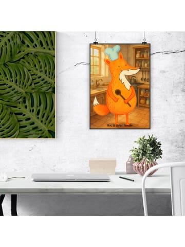 Mr. & Mrs. Panda Bild Fuchs Koch Design ohne Spruch in Weiß