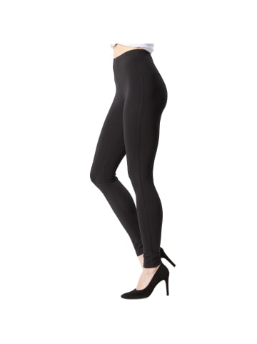 tectake Einfarbige Leggings für Frauen, schwarz