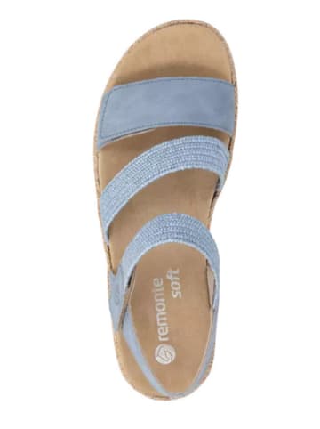 remonte Komfort Sandalen für Damen in hell-blau