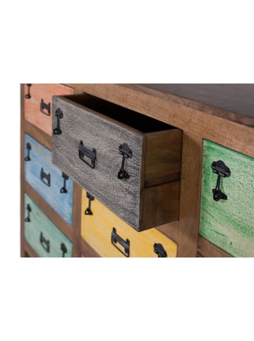 Giner y Colomer Sideboard mit 9 Schubladen aus mehrfarbigem Massivholz in Multicolored