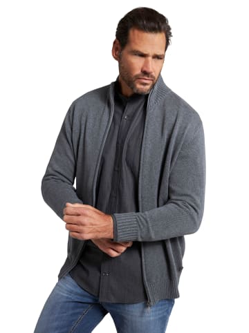 JP1880 Strickjacke in grau melange
