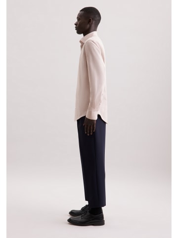 Seidensticker Flanellhemd Slim in Beige