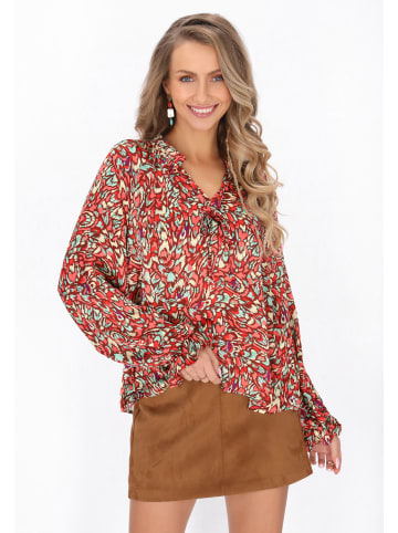 IZIA Blouse in red multicolor