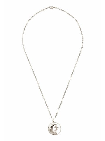 Gemshine Halskette mit Anhänger Maritim Nautics Surfer, Surferin in silver coloured