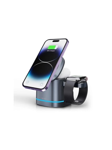 WIWU Faltbares Ladestation Schwarz USB-C in Schwarz